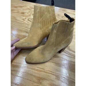 Rag & Bone Rover Bootie Women's 6 Brown Bourbon Suede High Heel Ankle Boots S43